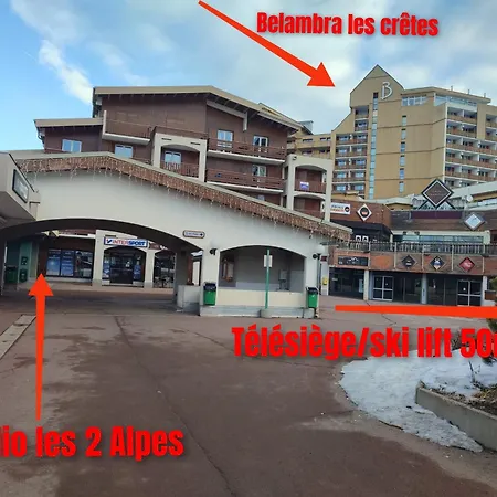 Apartment Les 2 Alpes Au Village 1800m-commerces Et Telesiege A 50m-retour Au Pied