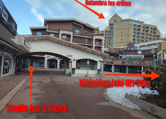 Apartament Les 2 Alpes Au Village 1800m-commerces Et Telesiege A 50m-retour Au Pied