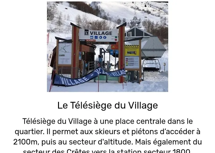Les 2 Alpes Au Village 1800m-commerces Et Telesiege A 50m-retour Au Pied Les Deux Alpes